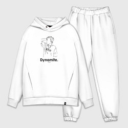 Мужской костюм оверсайз BTS Dynamite J-Hope, цвет: белый