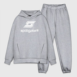 Мужской костюм оверсайз Splitgate 2 logo, цвет: меланж