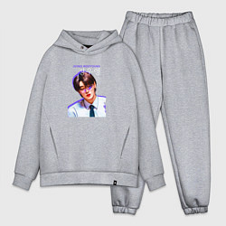 Мужской костюм оверсайз Jeong Wooyoung Ateez, цвет: меланж