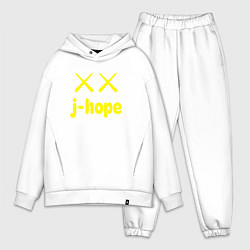 Мужской костюм оверсайз BTS j-hope, цвет: белый