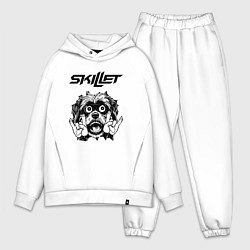 Мужской костюм оверсайз Skillet - rock dog, цвет: белый