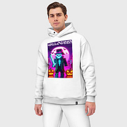 Мужской костюм оверсайз Скелет в шляпе с мечом - Майнкрафт, цвет: белый — фото 2