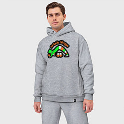 Мужской костюм оверсайз Ирландская йога, цвет: меланж — фото 2