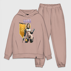 Мужской костюм оверсайз Lust Goddess flag, цвет: пыльно-розовый