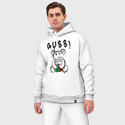 Мужской костюм оверсайз Гусси - мишка с гусями, цвет: белый — фото 2