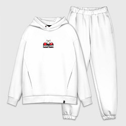 Мужской костюм оверсайз Cherry bomb, цвет: белый