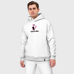 Мужской костюм оверсайз Pink Panther с телефоном, цвет: белый — фото 2