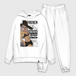 Мужской костюм оверсайз Frieren She Slayer, цвет: белый