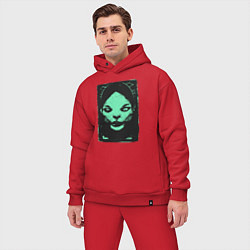 Мужской костюм оверсайз Ужасные существа и страшные монстры, цвет: красный — фото 2