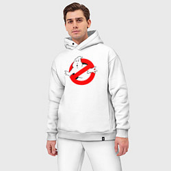 Мужской костюм оверсайз Ghostbusters logo, цвет: белый — фото 2