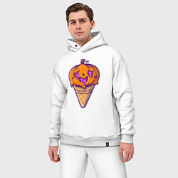 Мужской костюм оверсайз Ice cream pumpkin, цвет: белый — фото 2