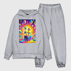 Мужской костюм оверсайз Rick and Morty - surrealistic fantasy, цвет: меланж