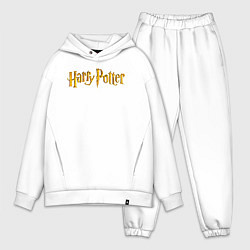 Мужской костюм оверсайз Harry Potter golden logo, цвет: белый