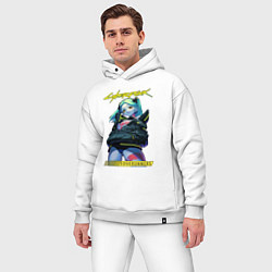 Мужской костюм оверсайз Rebecca - edge runners, цвет: белый — фото 2