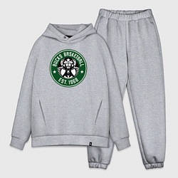 Мужской костюм оверсайз Bucks basketball, цвет: меланж
