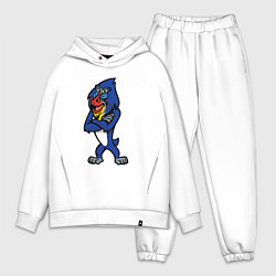 Мужской костюм оверсайз Мандрил, цвет: белый