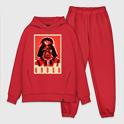 Мужской костюм оверсайз Звёздные войны яростный Вейдер, цвет: красный