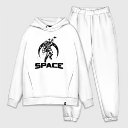 Мужской костюм оверсайз Space mood, цвет: белый