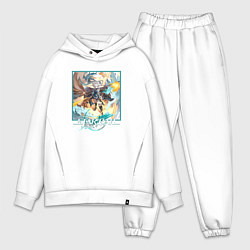 Мужской костюм оверсайз Фэйсяо, цвет: белый