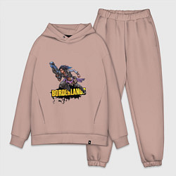 Мужской костюм оверсайз Borderlands Гонка вооружений, цвет: пыльно-розовый