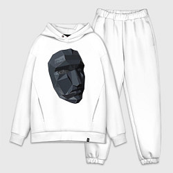 Мужской костюм оверсайз Boss mask, цвет: белый