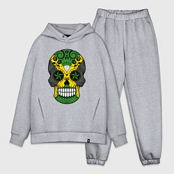 Мужской костюм оверсайз Jamaica skull, цвет: меланж