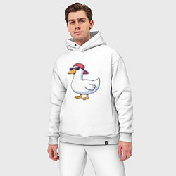 Мужской костюм оверсайз Duck swag, цвет: белый — фото 2
