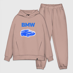 Мужской костюм оверсайз Blue bmw