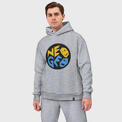 Мужской костюм оверсайз Neo geo logo, цвет: меланж — фото 2