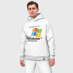 Мужской костюм оверсайз Предназначен для windows xp, цвет: белый — фото 2