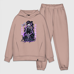 Мужской костюм оверсайз Магическая битва Сатору Годжо сильнейший, цвет: пыльно-розовый