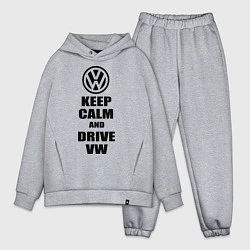 Мужской костюм оверсайз Keep Calm & Drive VW, цвет: меланж