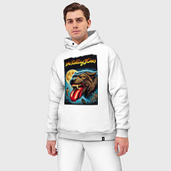 Мужской костюм оверсайз The Rolling Stones - the beginning, цвет: белый — фото 2