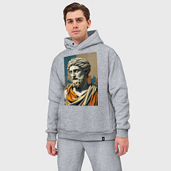 Мужской костюм оверсайз Античная статуя в теплых тонах, цвет: меланж — фото 2