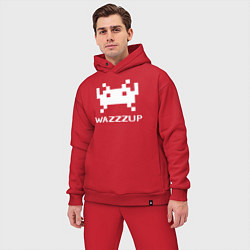 Мужской костюм оверсайз Space invader wazzzup, цвет: красный — фото 2