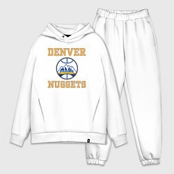 Мужской костюм оверсайз Денвер Наггетс, цвет: белый
