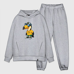 Мужской костюм оверсайз Тукан в кроссовках, цвет: меланж