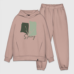 Мужской костюм оверсайз Spring, цвет: пыльно-розовый