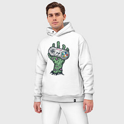 Мужской костюм оверсайз Компьютерная жизнь в руках, цвет: белый — фото 2