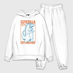 Мужской костюм оверсайз Cutezilla lets destroy