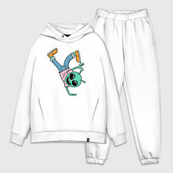 Мужской костюм оверсайз Инопланетянин брейкдансер, цвет: белый
