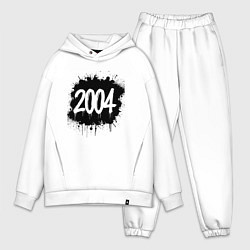 Мужской костюм оверсайз 2004 всплеск краски, цвет: белый