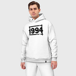 Мужской костюм оверсайз 1994 год в стиле ретро, цвет: белый — фото 2