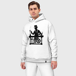 Мужской костюм оверсайз Бармен стимпанк, цвет: белый — фото 2