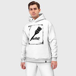 Мужской костюм оверсайз Кисть художника, цвет: белый — фото 2