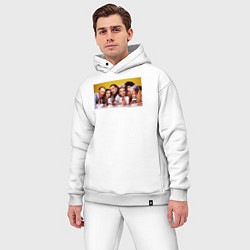 Мужской костюм оверсайз Художниик друзья, цвет: белый — фото 2