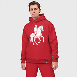 Мужской костюм оверсайз Конный спорт, цвет: красный — фото 2