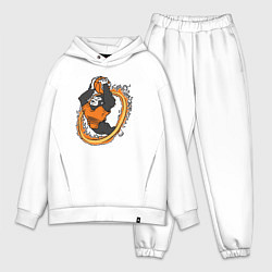 Мужской костюм оверсайз Phoenix Suns gorilla, цвет: белый