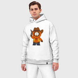 Мужской костюм оверсайз Кенни ковбой, цвет: белый — фото 2