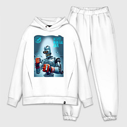 Мужской костюм оверсайз Bender bending robot - mixed martial artist, цвет: белый